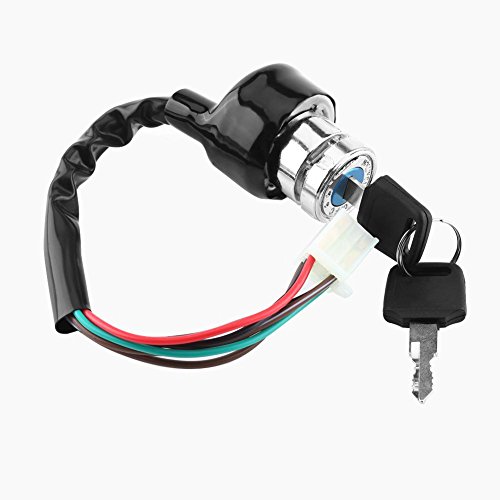 Qiilu Interruptor de Llave de Encendido,Interruptor de Encendido, Universal Car Motorcycle 6-Wire...