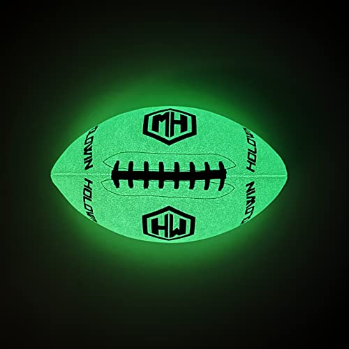 Holographic Luminous Light Up Reflective Football for Night Games & Training, Glowing in The Dark, Great American Football Toy Gifts for Boys, Kids, Men - Image 4