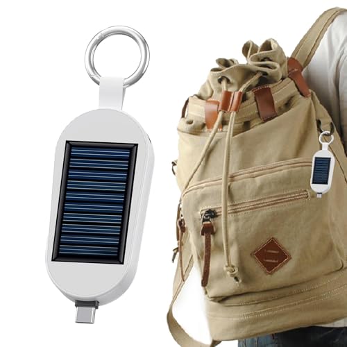 Caricatore solare tipo C - di fonte di energia rinnovabile 3000 mAh caricatore portatile con orologio wireless di ricarica per viaggi allaperto campeggio banca