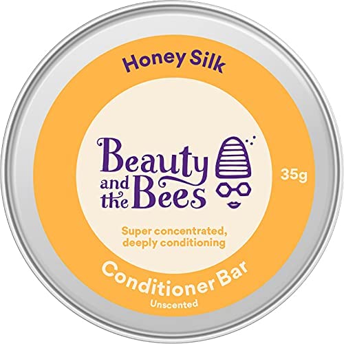 Beauty And The Bees Eco Friendly Moroccan Mud & Honey Shampoo Bar + Honey Silk Conditioner Bar Set - 100% Natural & Organic Ingredients For Normal - Dry Or Curly Hair - Sulfate & Paraben Free #TOP6