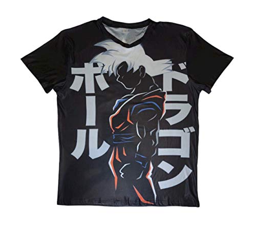 Ginsu Rio Unisex Goku Black White Hair T Shirt 3D Print Breathable Cool Dragonball Z (Xxl) #TOP1