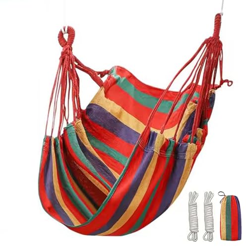 Silla Hamaca para Interiores, Asiento oscilante de Gruesa, Bolsa de Almacenamiento, Silla de Cuna Resistente Que soporta 500 Libras, cómoda Tumbona Colgante | Dormitorio, Sala de Estar