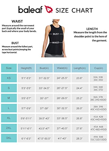 Baleaf Women's Workout Tank Tops With Built In Bras High Neck Racerback Yoga Athletic Gym Pima Cotton Sleeveless Activewear Black M #TOP6