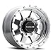 Raceline Wheels 935MC DEFENDER Wheel Machined Clear Coat 17X9"6X135 Bolt Pattern 0mm Offset/(5"B/S) 8 Spoke Aluminum Passenger Car Wheels, Full Size Replacement Machined Clear Coat Car Rims