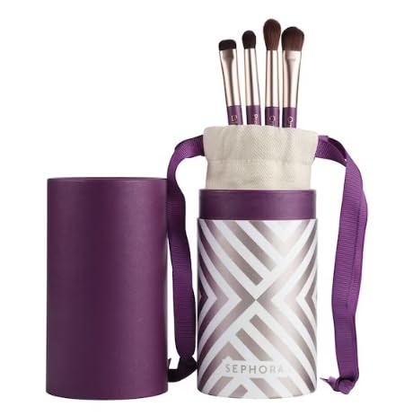 Sephora Set di 4 pennelli per occhi vegani per un trucco facile e successivo