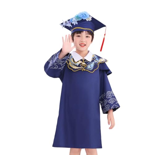 Image of Kindergarten 2025 Graduation Cap and Gown Tassel Sets with Charm 2PCS Graduations Stoles for Kids Grad Party Clothes