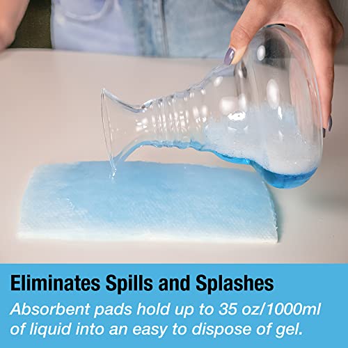 Tilcare Commode Bedpan Voeringen met Super Absorberende Kompres, 50 Stuks - Voor Bedpannen, Draagbare Toiletten & Toiletstoelen - Wegwerp Voeringen voor het Ziekenhuis, Thuis - Absorbeert tot 1000ml - Image 5