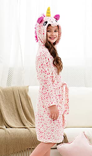 Image of Doctor Unicorn Soft Unicorn Hooded Bathrobe Sleepwear - Unicorn Gifts for Girls