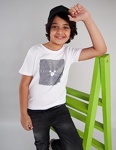 Image of Amazon Brand - Symbol Boy's Disney /Marvel Regular Fit T-Shirt || Caps Combo 100% Cotton