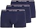 Price comparison product image Tommy Hilfiger Men's 3p Trunk 1u87903842 Trunks, Blue (Peacoat), L