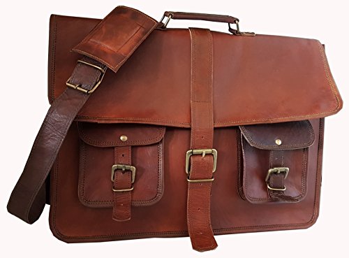 45,7 cm zoll classic unisex erwachsene schultertasche cross leder messenger laptop aktentasche tasche