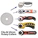 Rotary Cutter Blades 45mm 5 Pack by PerfectCare, Fits Fiskars, Olfa, Martelli, Dremel, Truecut, DAFA Rotary Cutter Replacement for Quilting Scrapbooking Sewing Arts&Crafts, Sharp and Durable