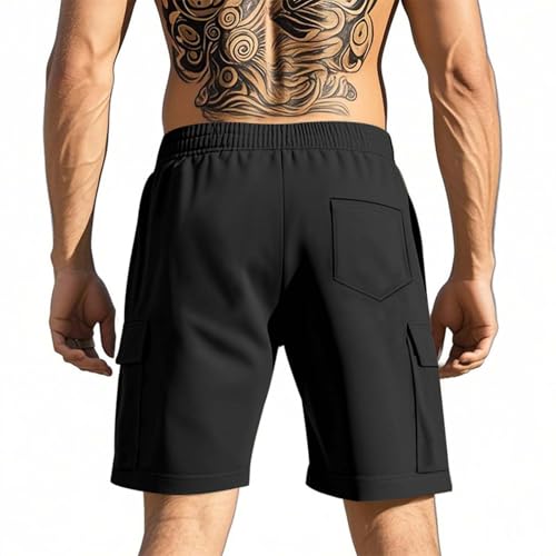 Image of Men's Hiking Shorts Tactical Quick Dry Work Cargo Shorts Summer Knee Length Pants Summer Fashion Casual Clothes