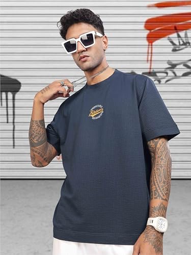 Image of STELLERS Men's Oversized Printed Half Sleeve T-Shirt | Feather Touch Feel | Odour Resistant | Anti-Static | Wrinkle Free | Quick Dry | Stretchable | Lightweight