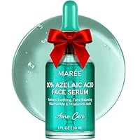 MAREE 10% Azelaic Acid Face Serum - Redness Soothing Hydrating Serum with Niacinamide, Centella Asiatica & Hyaluronic Acid - Relief Serums for Face & Body - Azalecic Acid Skin Facial - Acido Azelaico