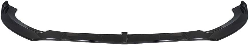 NINTE Front Bumper Lip for 2015-2018 Benz C-Class W205 Sport | DP Style Painted Gloss Black PP Front Sport Spoiler - 3pcs