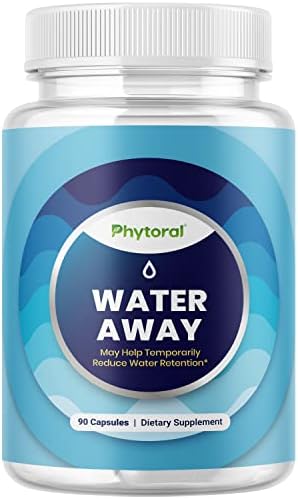 Herbal Diuretic Pills for Water Retention - Fast Acting Water Away Pills with Dandelion Green Tea and Other Natural Diuretics for Water Retention and Bloating Relief for Women and Men (90 Servings)