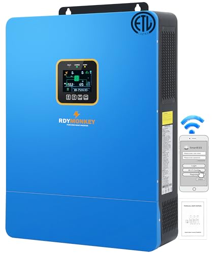 Image of ZLPOWER 48V Hybrid Solar Inverter 10KW with Dual MPPT 99.9% Controller AC Input/Output 120V/240V Single Phase/Phase Split Pure Sine Wave Max 200A Charger Off Grid/Hybrid Parallel Ready WiFi Optional