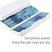 Magnetic Foldable Pill Box Case (1 Pack), Opret 7 Compartments Portable Pill Organizer for Travel 7 Day for Dose Pills & Vitamins Dustproof Damp Proof, BPA Free (Blue)