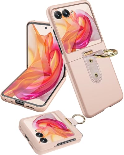 Miimall �Ή� Motorola Razr Ultra 2026/2025/2024 / Razr 70/60/50 �E���g�� �g�уP�[�X �����O�t�� �����K���X�t�B���� �ϏՌ��y�q���W�ی� �S�ʕی� �w��h�~ �y�� �}�b�gPC �z �X�}�z�P�[�X ��