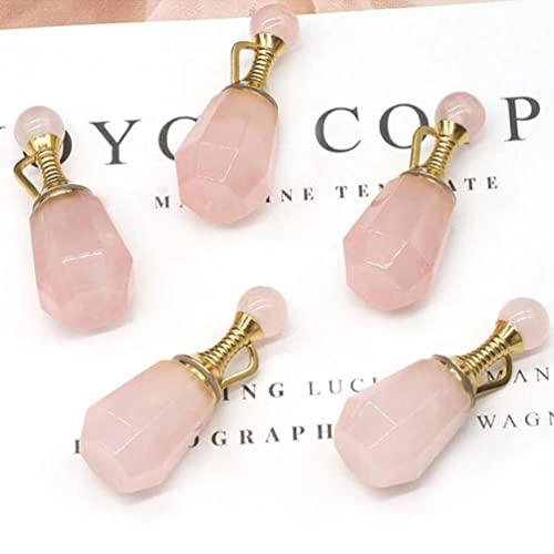 HEALLILY 4 Stks Opknoping Parfum Diffuser Leeg Glas Luchtverfrisser Etherische Olie Geur Hanger Fles Flesjes Met Caps… - Afbeelding 4