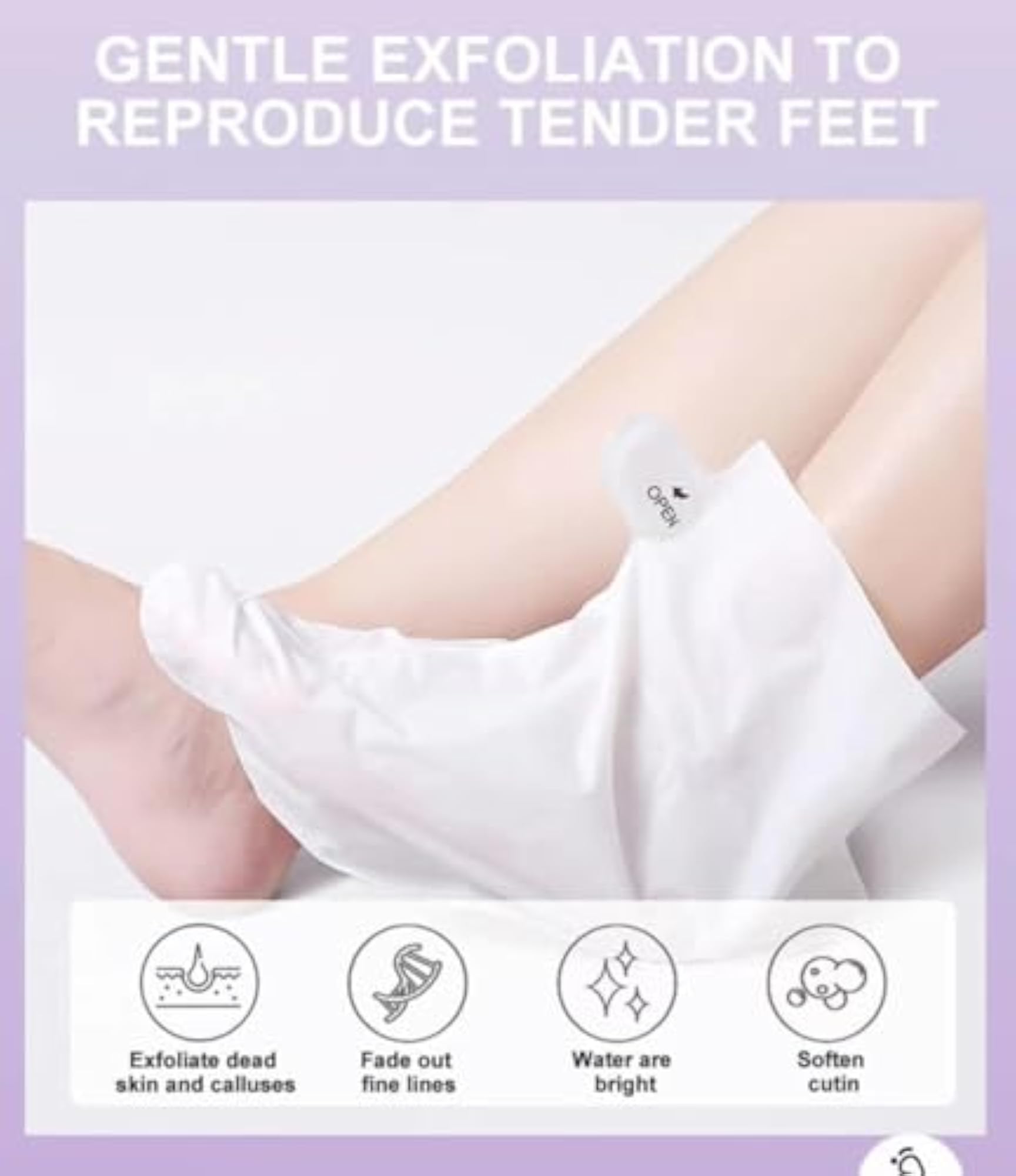 Foot Peel Mask for Dead Skin Removal, Hydrating
