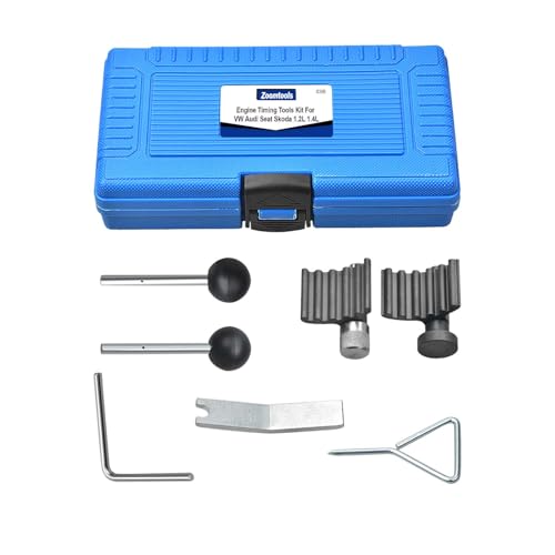 Zoomtools 7-teiliges Zahnriemen-Werkzeug-Set Motor-Kurbelwellen-Befestigungswerkzeug-Set Motor-Einstellwerkzeug fr VW 1 2 1 4 1 9 2 0 Zahnriemen-Spannwerkzeug