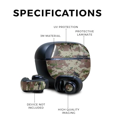 Image of Skin Compatible with Bose Ultra Open Earbuds - Urban Camo - Premium 3M Vinyl Protective Wrap Decal Cover - Easy to Apply | Crafted in The USA by MightySkins