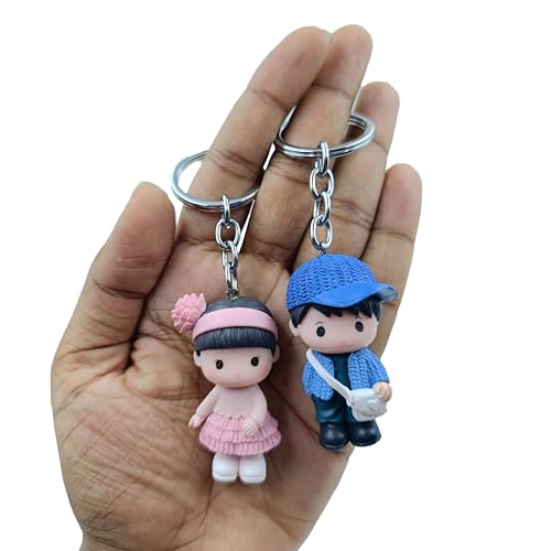 Image of Cute Couple Keychain for Boyfriend and Girlfriend | Keychain for lovers | Cute Couple Gift for Loved Ones, Friends, or Special Occasions, anniversary gift