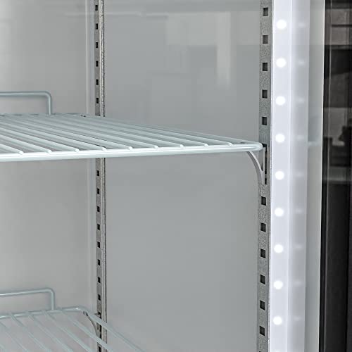 Image of KoolMore MDR-3GD-63C 3 Glass Commercial Display Refrigerator Upright Beverage Cooler Merchandiser-56, 56 Cu. Ft. Space Saver Triple Swing Door, Black