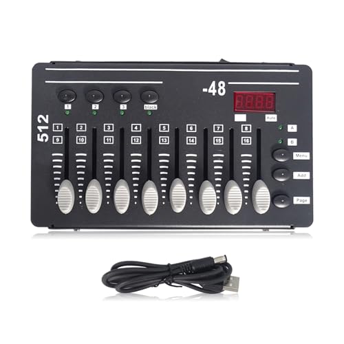 BUBEFSKD Miniatur DMX512 Controller 3Pin 2W Niedrige Leistung Für Die Bühnenbeleuchtung Mit Mehreren Voreinstellungen Und Tragbaren Entwurfs LCD Display Lichtcontroller