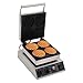 Piastra rotonda per waffle 1750 W, piastra per waffle girevole per 4 cialde belghe contemporaneamente, con funzione girevole professionale, piastre antiaderenti, regolatore di temperatura immagine