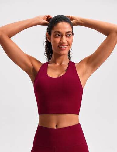 Image of Sports Bras for Women Criss-Cross Back Padded Workout Tank Tops Medium Support Crop Tops for Women
