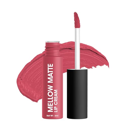 Image of Colors Queen Mellow Matte Lip Cream, Long Wear Liquid Matte Lipstick, Velvety Soft Finish, Weightless Formula, Long Lasting Lipstick for Women (03 - Girl Crush)