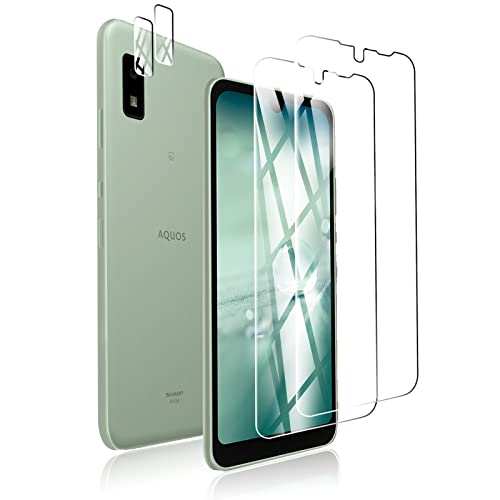 【4枚セット】For AQUOS Wish SHG06 / Wish2 SH-51C 専用の ガラスフィルム 2枚 + 2枚 FOR AQUOS Wish SH-M20 / A104SH 楽天モバイル 専用の カメラ フィルム 超薄型 強化ガラス 保護フィルム FOR AQUOS Wish2 SH-51C ワイモバイル 用の旭硝子製 For AQUOS wish(UQモバイル) ガラスフィルム 硬度9H 飛散防止 液晶保護フィルム PCduoduo (ガラスフィルム 指紋ロック解除機能をサポート