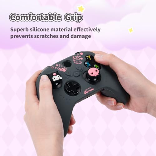 Controller Cover Skin for Xbox Series X/S,Soft Silicone Anti-Slip Protective Cover Skin Case Compatible with Xbox Controller with 2 Thumb Grip Caps - KLM - Image 5