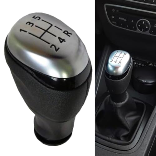 Pomo de palanca de cambios manual de 5 velocidades para Clio 4 IV MK4 2012-2019, repuesto de perilla de cambio ABS con diseño ergonómico y acabado mate