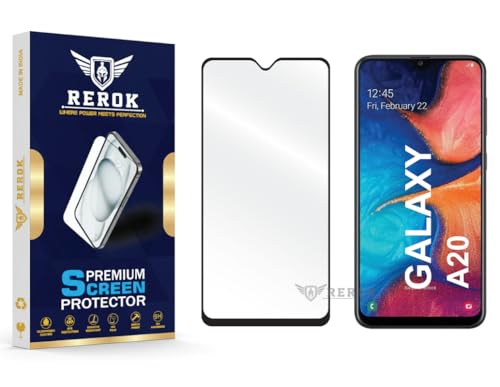 Image of Gorilla Tempered Glass Screen Protector Compatible with Samsung Galaxy A20 [Pack of 1] | Edge-to-Edge, Bubble-Free, Case Friendly, Easy Installation Kit