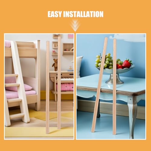 Mini-baguettes de bois brut Abaodam : 20 moulures décoratives légères et faciles à découper