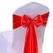 10PCS 17X275CM Satin Chair Bow Sash Wedding Reception Banquet Decoration #14 Red