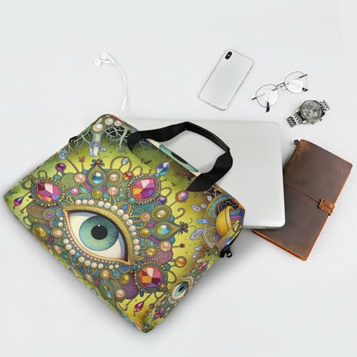 Funda portátil para laptop 15.6 pulg con asa y correa miniatura 7