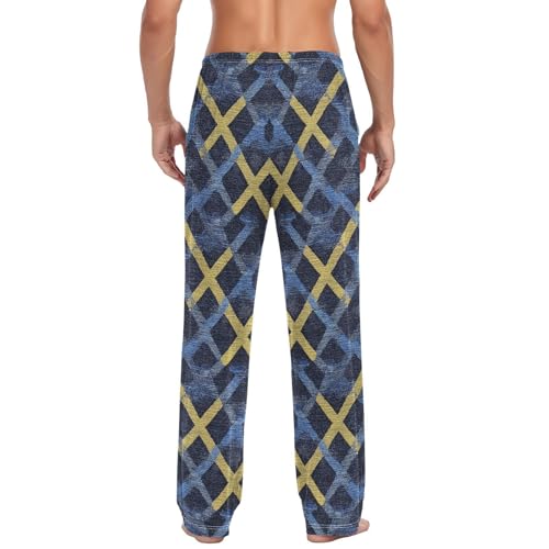 GuoChe Christmas Pajama Bottoms Men Pjamama Pants Men with pockets for Fall Warm Small2