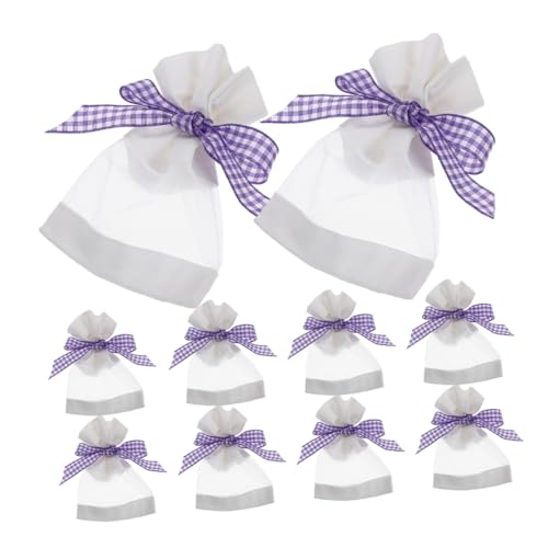 HOOTNEE 20pcs Lavender Sachet Bags Empty Organza Gauze Bags for Closet Fragrance for Gifting Aromatic Ambiance and Organizing Household Items