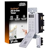 myTouchSmart 33861 LE One in-Wall Digital Timer, Push Door Switch, Backlit LED Screen, 8 Custom On/Off Times, Countdown Mode, Daily/Weekly Set, Off & Countdown
