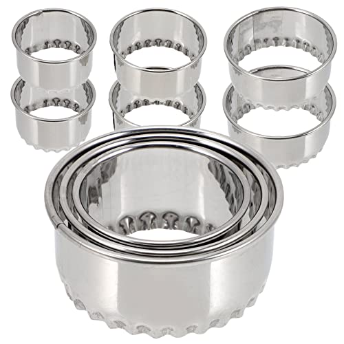 Cabilock 9 Piezas envoltura de bola de hervida cortador de anillos productos Gel empanadillas maquina dumpling maker tortellini herramientas cortador de piel de bola de resistente
