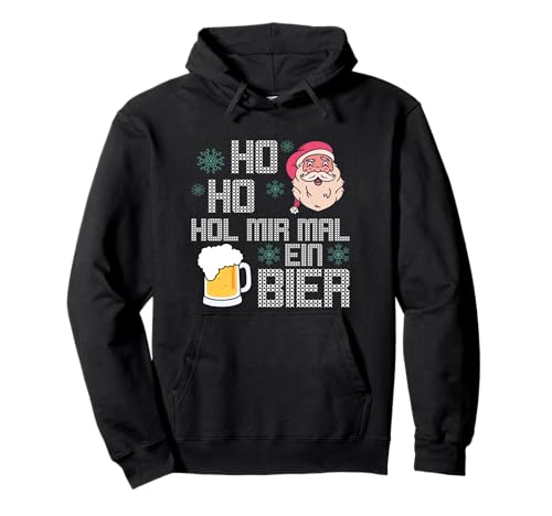 Ho Ho Hol mal ein Bier - lustiger Spruch Weihnachtspullover Pullover...