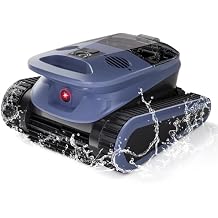 Sat40 Sonar Navigation Pool Vacuum for Inground Above Ground Pools, Climb Stairs Pool Cleaner with 4 Modes, Powerful Suction, Self-Parking, Wall&Waterline Cleaning Pool Robot, Clean Up to 2150 Sq.Ft