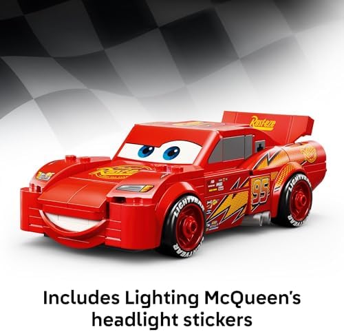 LEGO Speed Champions Lightning McQueen Toy - Disney Pixar Cars Building Blocks for Kids, Boys & Girls, Ages 9+ - Pretend Play Race Car & Bedroom Shelf Display - 77255 — view 4