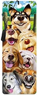 3D LiveLife Bookmark - Canine Selfie from Deluxebase. A Dog Bookmark with lenticular 3D Artwork Licensed from Renowned Artist Michael Searle