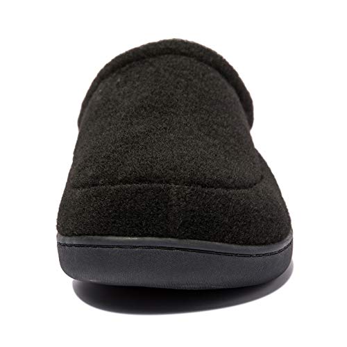 Image of NewDenBer Men's Warm Memory Foam Suede Plush Fleece Lined Slip on Indoor Outdoor Clog House Slippers
